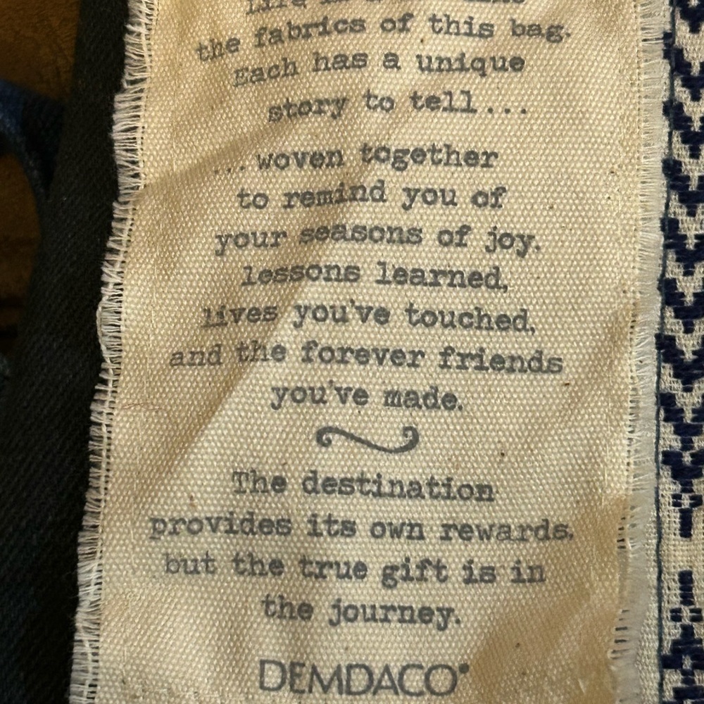 Demdaco Your Journey
Indigo Blue Patchwork
Backpack. - Picture 15 of 16